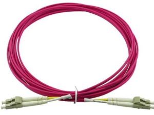 Cable LC UPC to LC UPC Duplex OM4 Multimode PVC (OFNR) 2.0mm Fiber Optic Patch 30m NEW CBL-LC-OM4-30M, PGJT0