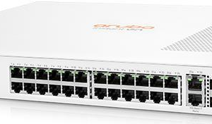 SWITCH ARUBA INSTANT ON 1960 24G 24-Ports Gigabit (2) 10G SFP+ or (2) 10G RJ45  w/ Rkmnts JL806A