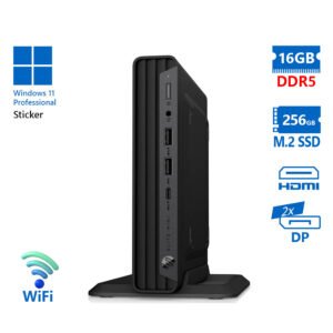 HP Elite mini 600 G9 DM WiFi i7-12700T/16GB DDR5/256GB M.2 SSD/No ODD/11P Grade A Refurbished PC