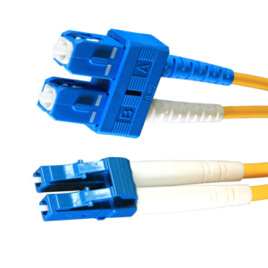 DUPLEX YELLOW LSOH FIBRE PATCH LEAD OS2 9/125 LC UPC-SC 2M9LCSC2