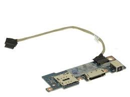 DC POWER JACK / SIM SLOT / DOCKING PORT BOARD FOR DELL LATITUDE 13 7350VKXP6