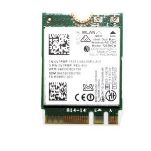 INTEL WIRELESS CARD 7265 WLAN WIFI 802.11 ac/a/b/g/n + BLUETOOTH 4.0 DUAL BANDV7RMP,  81WMJ,  2F06T