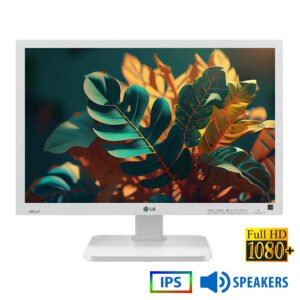Used (A-) Monitor 24MB65PM IPS LED/LG/24``FHD/1920x1200/Wide/White/w/Speakers/Grade A-/D-SUB & DVI-D